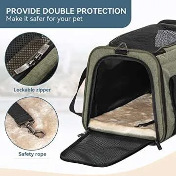 Petsfit Expandable Carrier Soft Sided Pet Travel Carrier