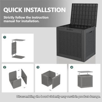 31 Gallon Resin Lockable Outdoor Storage Box