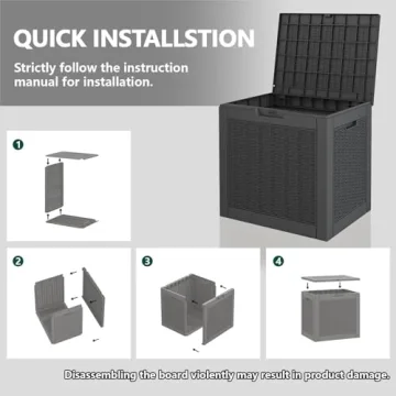 31 Gallon Resin Lockable Outdoor Storage Box