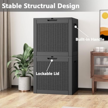 31 Gallon Resin Lockable Outdoor Storage Box