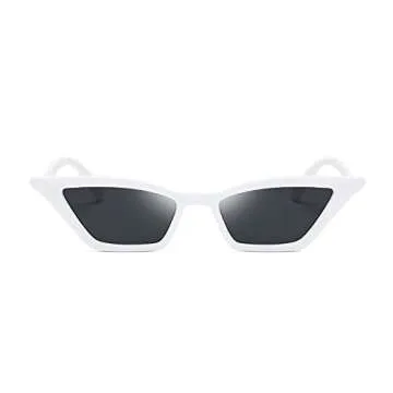 FEISEDY Small Cat Eye Sunglasses Vintage Square Shade Women Eyewear B2291