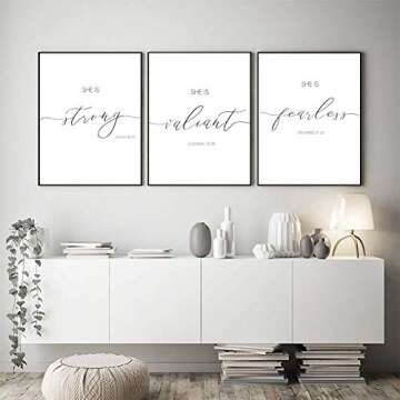 HLNIUC Inspirational Quote Art Print Set - Wall Decor