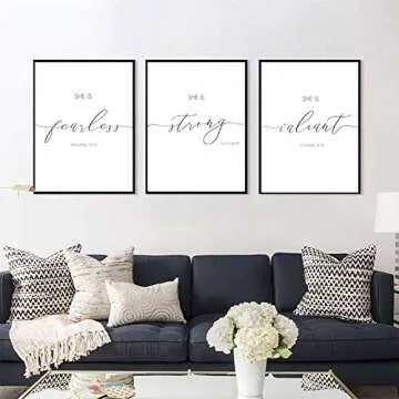 HLNIUC Inspirational Quote Art Print Set - Wall Decor