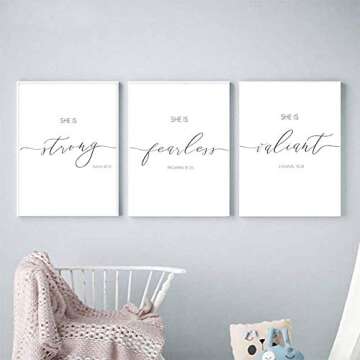 HLNIUC Inspirational Quote Art Print Set - Wall Decor