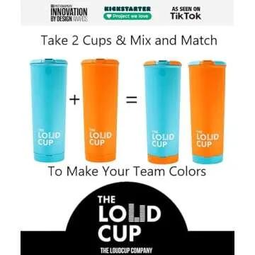 The LoudCup 20 oz Tumbler with Stadium Horn for Fans