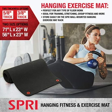 SPRI Hanging Exercise Mat for Gym & Home Workouts
