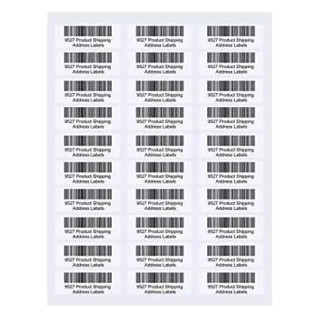 9527 Product 30 up 1 x 2-5/8 Sticker Labels Shipping Address Labels SKU Labels for Laser/Ink Jet Printer,100 Sheets,Total 3000 Labels