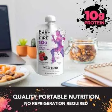 Mixed Berry Protein Smoothie Pouch | Healthy Snack & Recovery