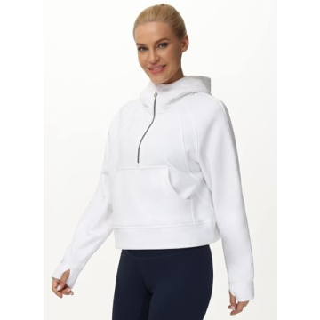 Stylish & Cozy Women's Fleece Half-Zip Hoodie