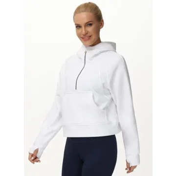 Stylish & Cozy Women's Fleece Half-Zip Hoodie