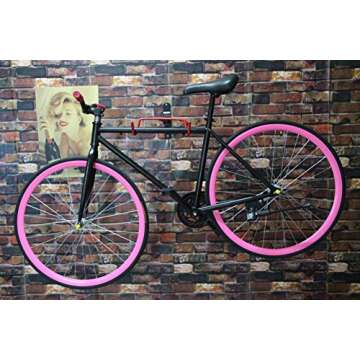 DIRZA Bike Wall Mount Hanger - Foldable, Space Saving Rack