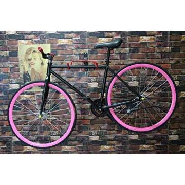 DIRZA Bike Wall Mount Hanger - Foldable, Space Saving Rack