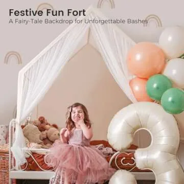 Tiny Land Kids Tent with Star Lights, Large Indoor Playhouse Tent, 53" x 36" Play Tent for Girls and Boys, Use for Reading Nook, Playroom, Sleepover Tent