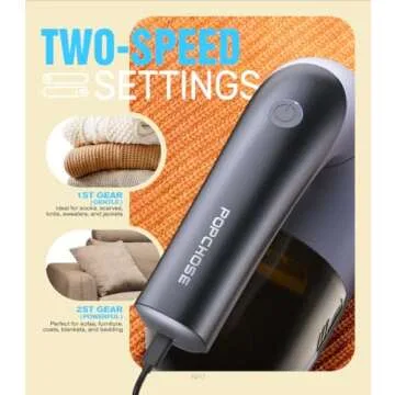 Rechargeable POPCHOSE Fabric Shaver - Remove Lint Effortlessly