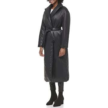 Calvin Klein womens SPORTSWEAR PACKABLE jacket,BLACK,Small