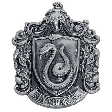 Monogram Harry Potter Slytherin Pewter Lapel Pin - Collectible and Officially Licensed