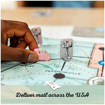 USPS Great American Mail Race: A Letter-Carrying Family Board Game for Kids 10+ and Adults