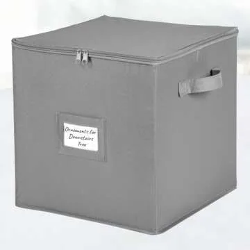 HOLDN’ STORAGE Christmas Ornament Organizer with 64 Compartments