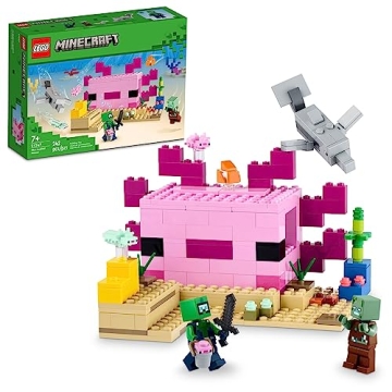 LEGO Minecraft The Axolotl House 21247 - Underwater Adventure Set