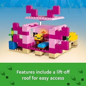 LEGO Minecraft The Axolotl House 21247 Building Toy Set