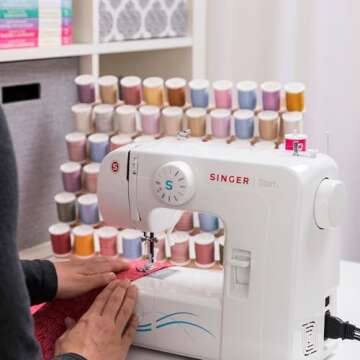 SINGER | Start 1304 Sewing Machine with 6 Built-in Stitches, Free Arm Sewing Machine - Best Sewing Machine for Beginners
