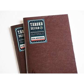 Taroko Design Tomoe River Regular Size Notebook, 2-Pack, Dots, White