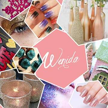 Glitter Wenida 12 Color Holographic Cosmetic & Craft Glitter