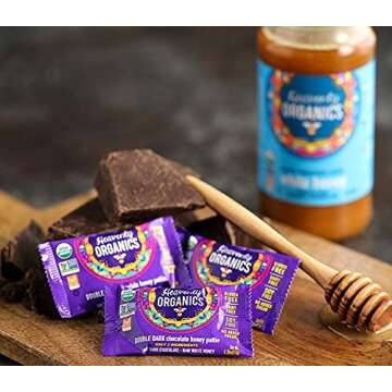 Heavenly Organics Double Dark Chocolate Honey Patties - Organic Delights