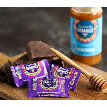 Heavenly Organics Double Dark Chocolate Honey Patties - Organic Delights