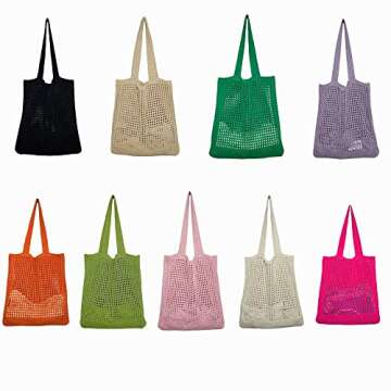 GGOOB Coconut Girl Aesthetic Crochet Tote Bag