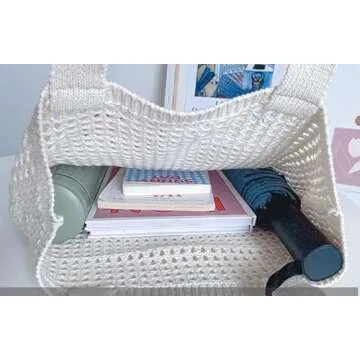 GGOOB Coconut Girl Aesthetic Crochet Tote Bag