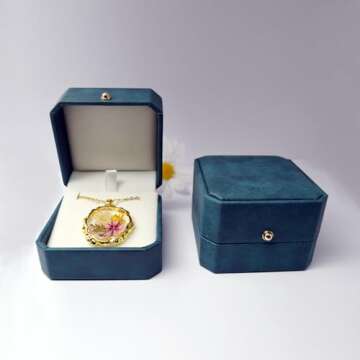 Hefestus Birth Flower Necklace May Verbena Floral Jewelry