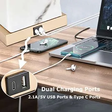 Elegant 24" Touch Control Table Lamp Set with USB