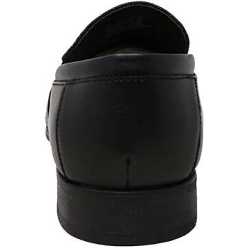 Calvin Klein Men's Bartley Oxford in Black Diamond Leather