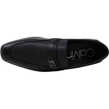 Calvin Klein Men's Bartley Oxford in Black Diamond Leather