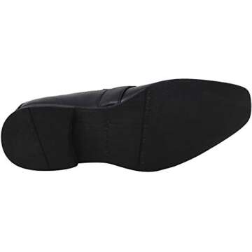 Calvin Klein Men's Bartley Oxford in Black Diamond Leather