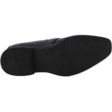 Calvin Klein Men's Bartley Oxford in Black Diamond Leather