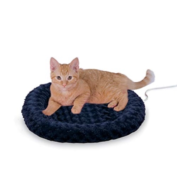 K&H Pet Products Bolster Heated Cat Bed - Comfort & Warmth for Indoor Cats