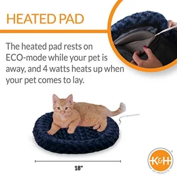 K&H Heated Cat Bed - Cozy Comfort for Indoor Cats