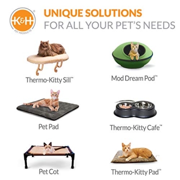 K&H Heated Cat Bed - Cozy Comfort for Indoor Cats