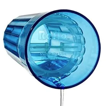 Reflo Smart Cup (Blue 1-Pack) Open Training Cup, Toddler Cup, No Suction 6oz, 360 Control-Flow, USA MADE Premium High-Impact Plastic
