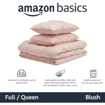 Stylish Amazon Basics Queen Comforter Set for All Seasons