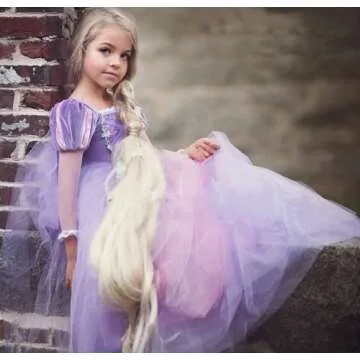 Axaxa Rapunzel Costume for Girls - Birthday & Halloween Dress