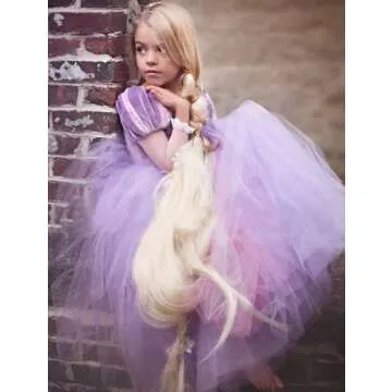 Axaxa Rapunzel Costume for Girls - Birthday & Halloween Dress