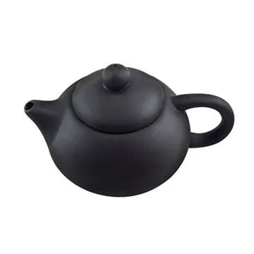 ufengkeExquisite Ceramic Porcelain Kungfu Tea Cup Set with Lid and Wooden Tea Tray-E