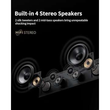 ANGELS HORN Vinyl Record Player, Bluetooth Turntable with Built in Speakers Phono Preamp, High Fidelity Turntables for Vinyl Records with Magnetic Cartridge AT-3600L, Belt Drive 2-Speed