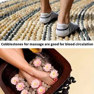 OUPENG Polished River Rocks 2 lbs Decorative Stones