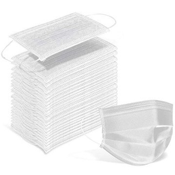 Wecolor 100 Pcs Disposable 3 Ply Earloop Face Masks - Versatile Protection for All