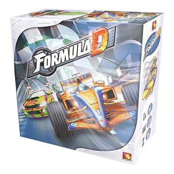 Formula D Board Game - High-Stakes Racing Thrills with Dual-Sided Tracks! Fast-Paced Strategy Game, ...