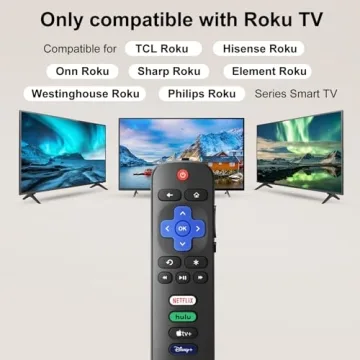 Pack of 2 Roku TV Replacement Remotes for TCL Hisense